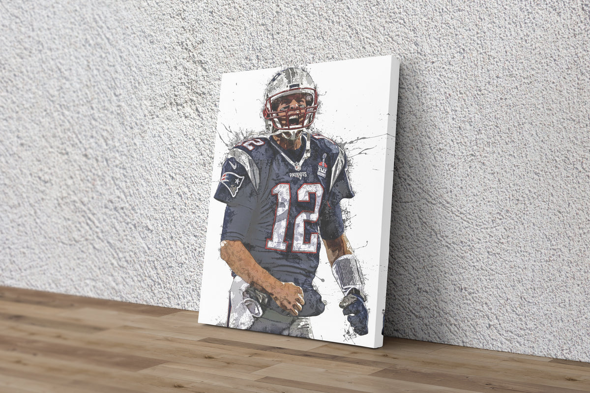 Tom Brady Poster Wall Art Printable New England Patriots 