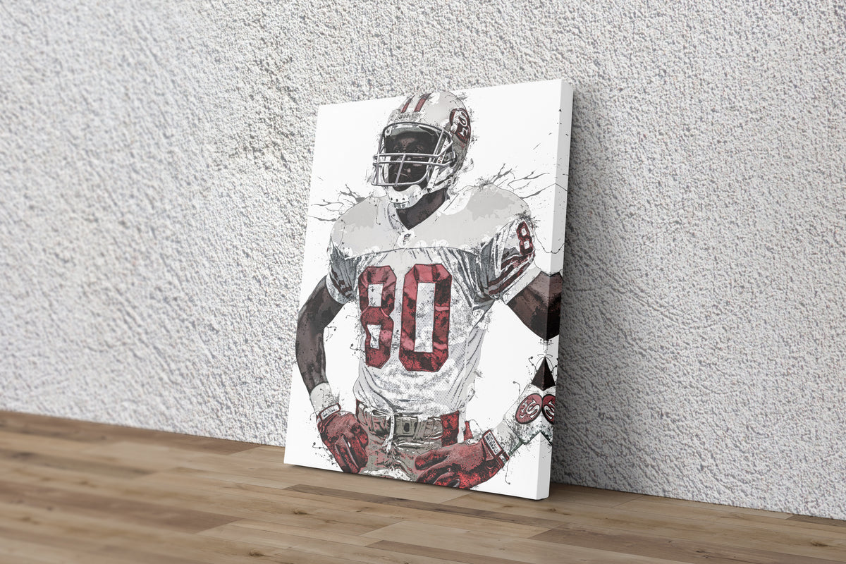 Jerry Rice San Francisco 49ers NFL Football Art Collage Print