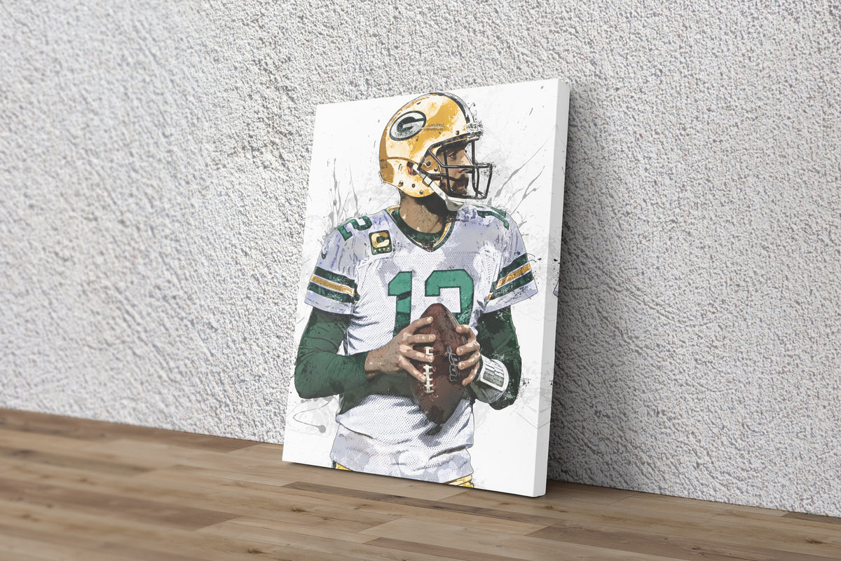 : Photo Art Print by PHOTOOH! ~ Aaron Rodgers (Packers) Autographed  Signed Wall Art Photo Posters Movies Star Celebrity Canvas Pictures for  Modern Home Office Art Decor Celebrities Prints Unframed Photograph RePrint