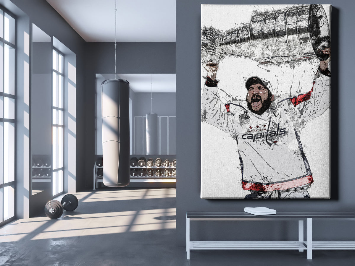 Alexander Ovechkin Finally Wins Stanley Cup Wall Art Home Decor