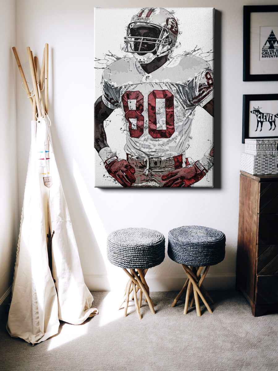 Jerry Rice 49ers San Francisco 49ers Art Artwork Art 