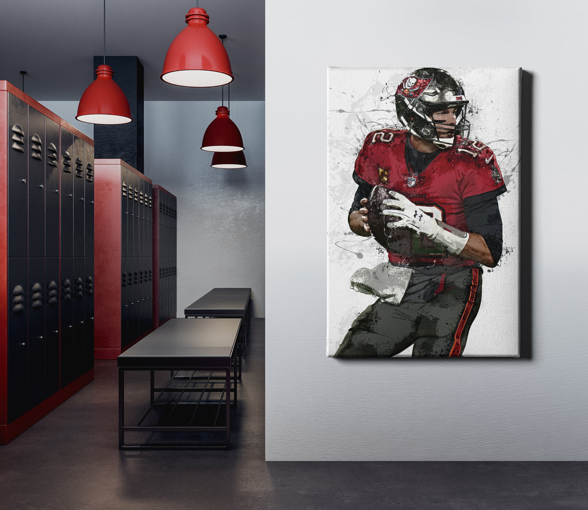 Tom Brady Tampa Bay Buccaneers In The NFL Top 100 Home Decor Poster Canvas  - REVER LAVIE