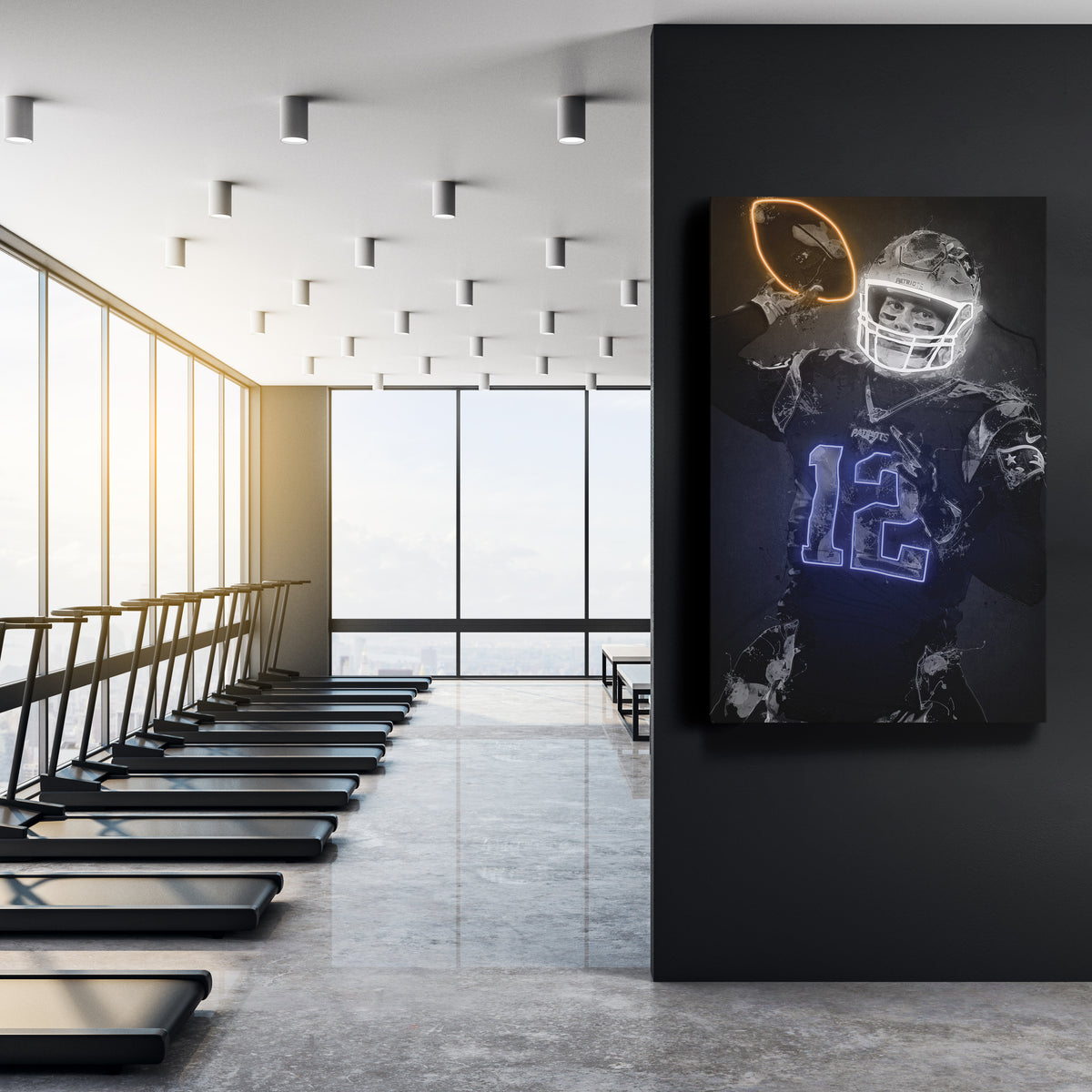 Buy Tom Brady Poster New England Patriots Canvas Wrap Wall Art Online in  India 