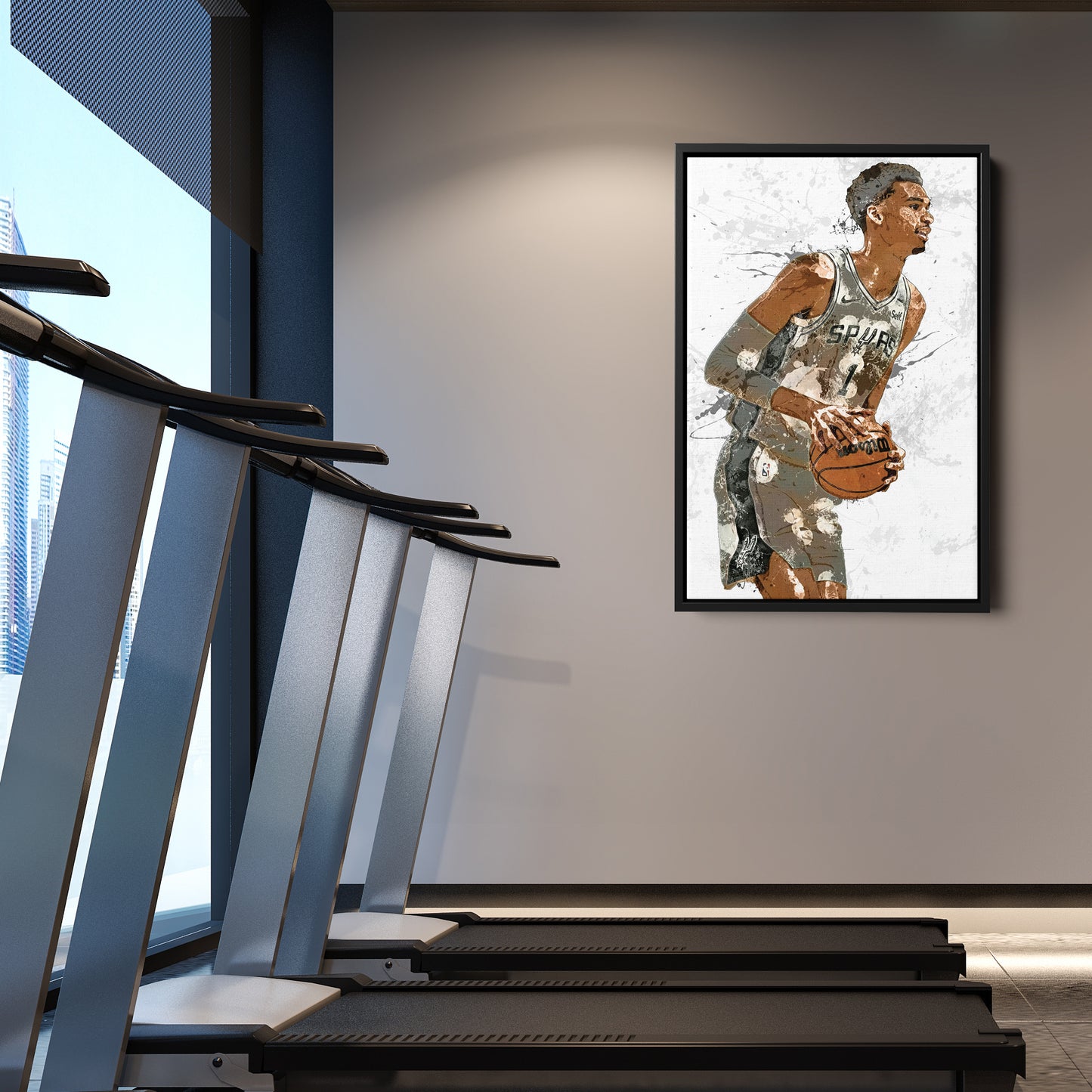 Victor Wembanyama Poster San Antonio Spurs NBA Painting Hand Made Posters Canvas Print Kids Wall Art Home Man Cave Gift Decor