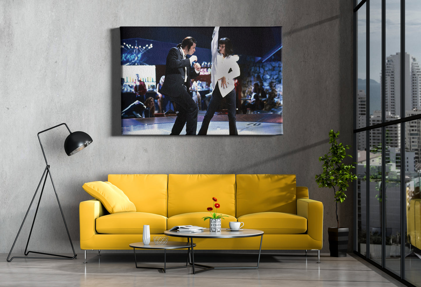 Pulp Fiction Poster Dance Twist Scene Movie Hand Made Posters Canvas Print Wall Art Home Decor
