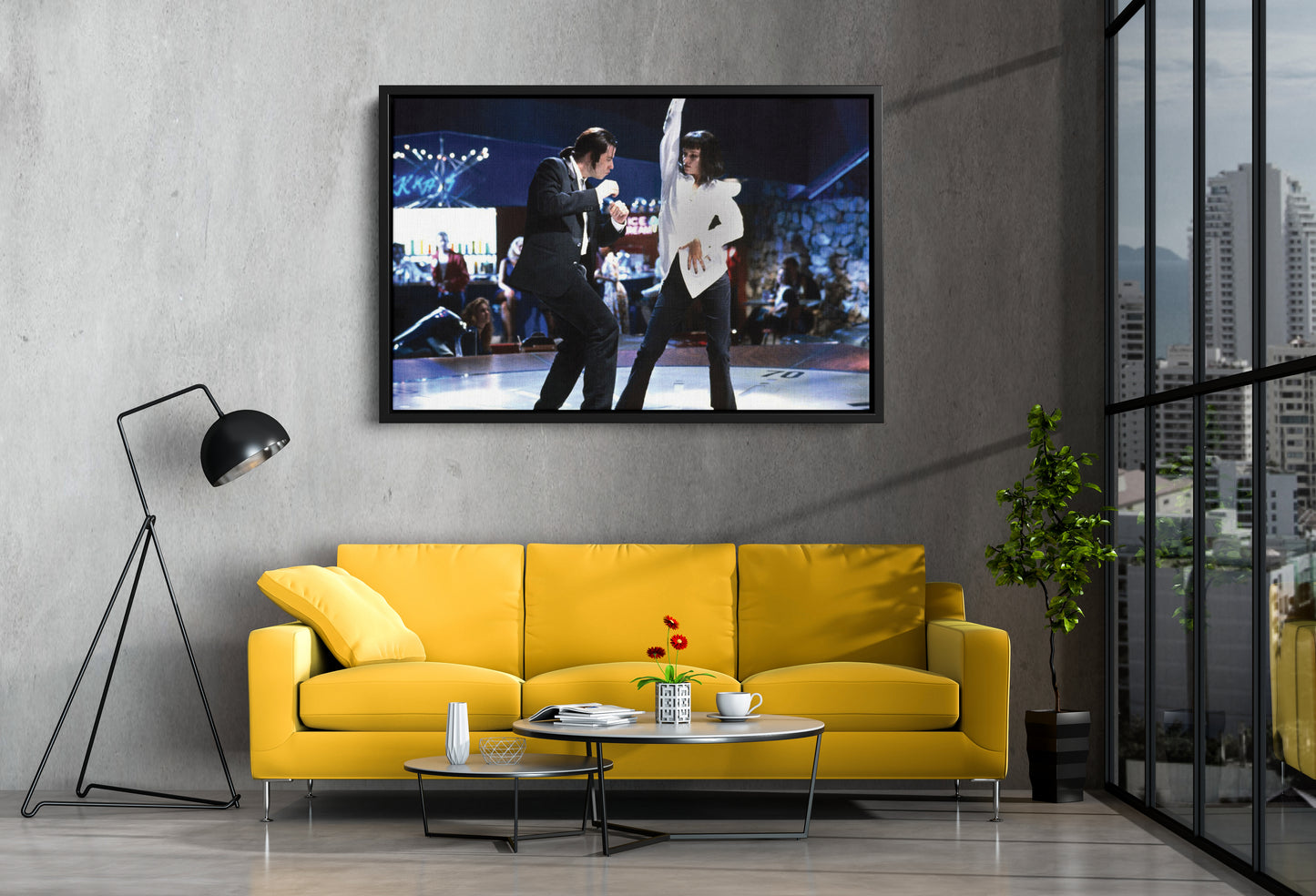 Pulp Fiction Poster Dance Twist Scene Movie Hand Made Posters Canvas Print Wall Art Home Decor