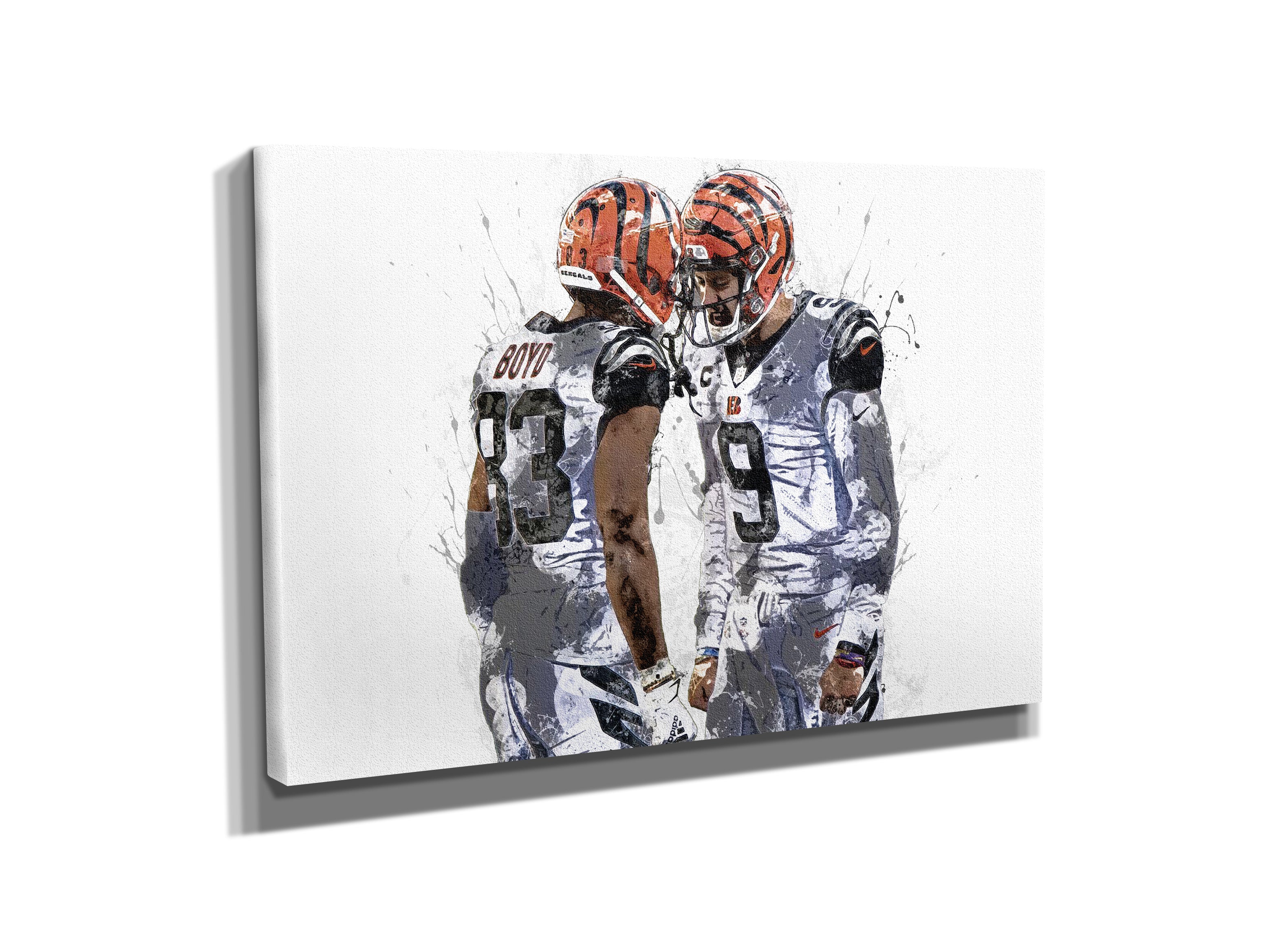 Joe Burrow Art Poster Cincinnati Bengals Football Hand Made