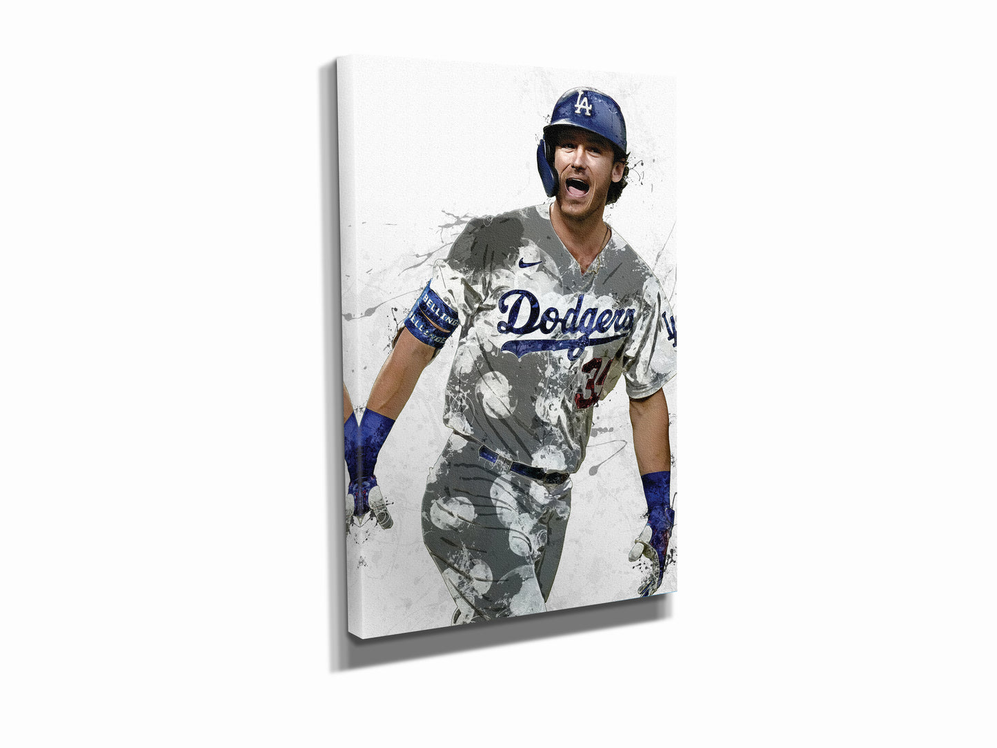 Cody Bellinger Poster Los Angeles Dodgers Championship Baseball Hand Made Posters Canvas Print Wall Art Man Cave Gift Home Kids Decor