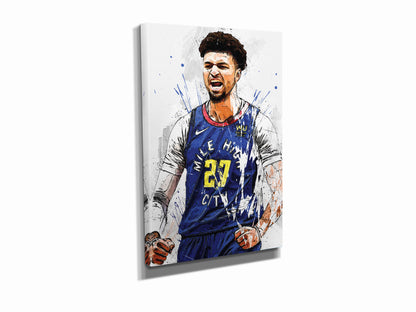 Jamal Murray Poster Denver Nuggets Basketball Hand Made Posters Canvas Print Wall Art Home Decor