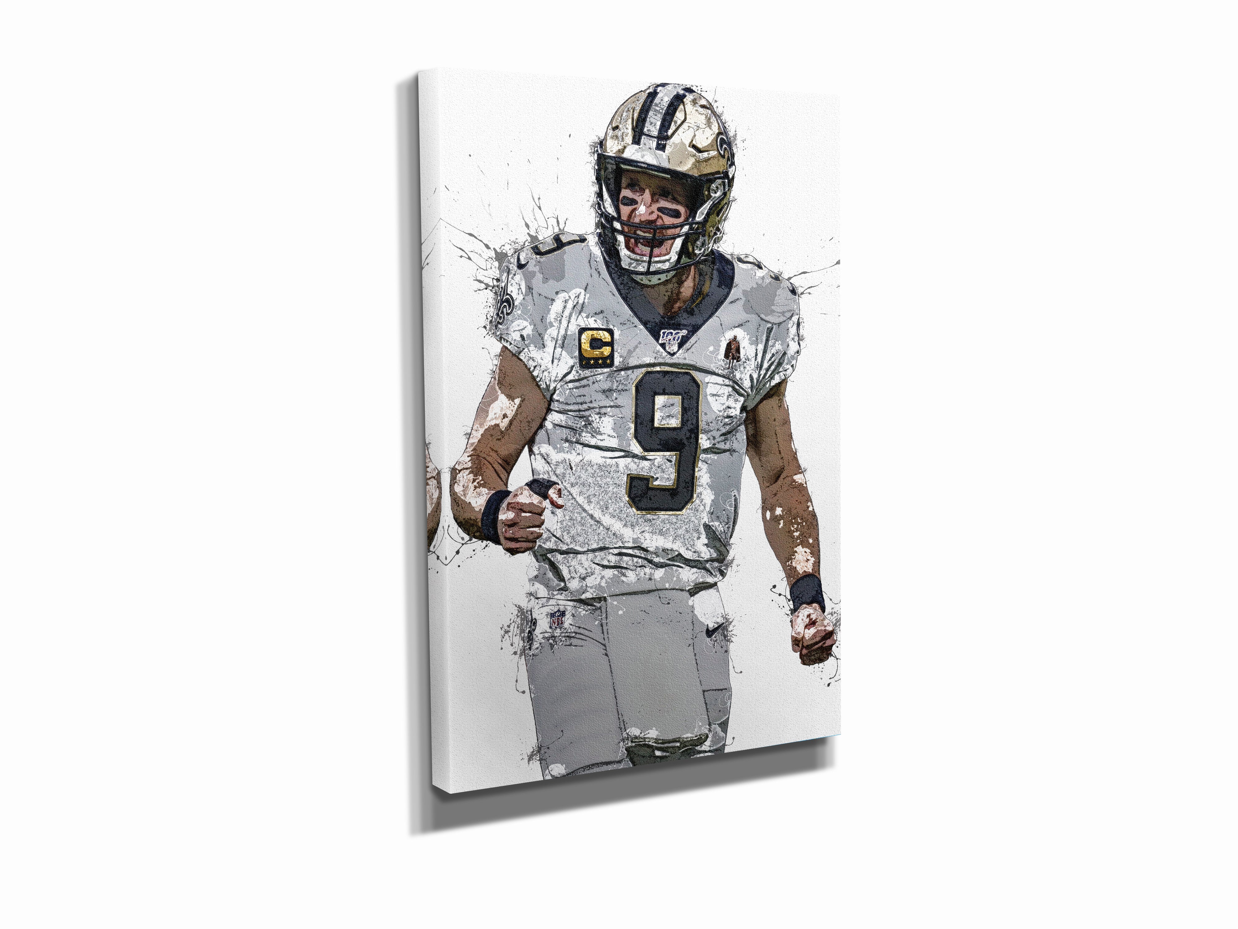 Drew Brees New Orleans Saints NFL Acrylic Print by Afrio Adistira - Pixels  Merch