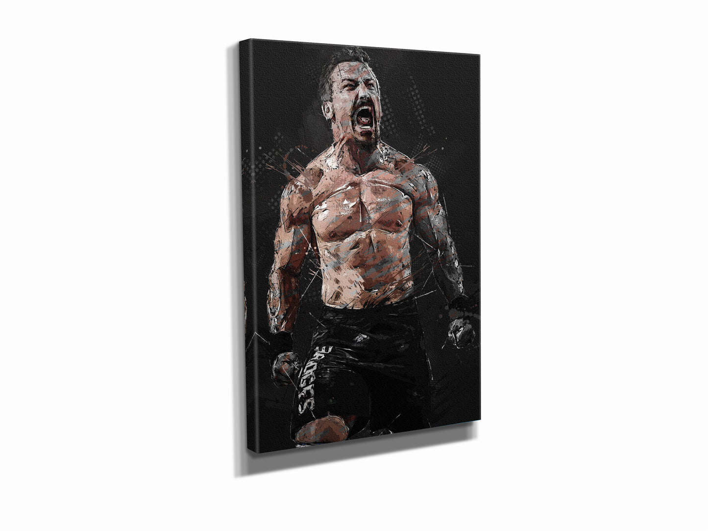 Josh Bridges Poster CrossFit athlete Hand Made Posters Canvas Print Wall Art Man Cave Gift Home Decor