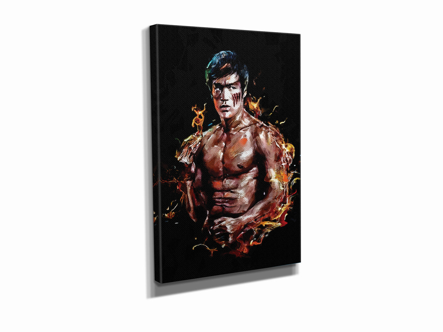 Bruce Lee Poster Actor Mixed Martial Arts Painting Hand Made Posters Canvas Print Wall Art Man Cave Gift Home Decor