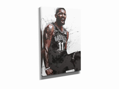 Kyrie Irving Poster Brooklyn Nets  Basketball Hand Made Posters Canvas Print Kids Wall Art Man Cave Gift Home Decor