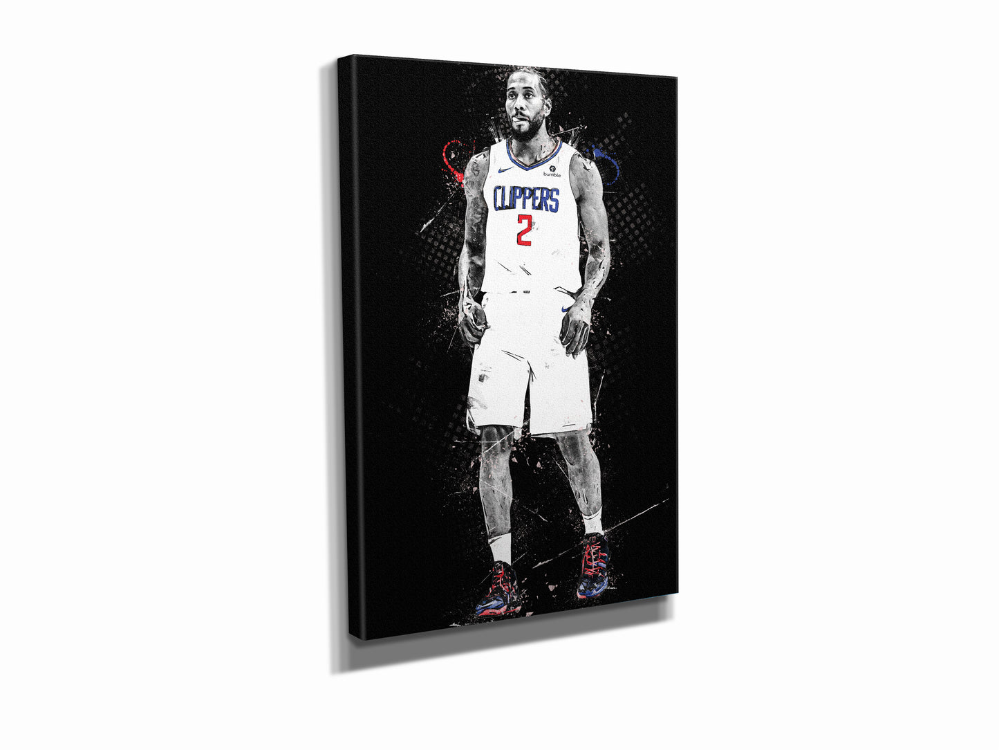 Kawhi Leonard Poster Los Angeles Clippers Basketball Painting Hand Made Posters Canvas Print Kids Wall Art Man Cave Gift Home Decor