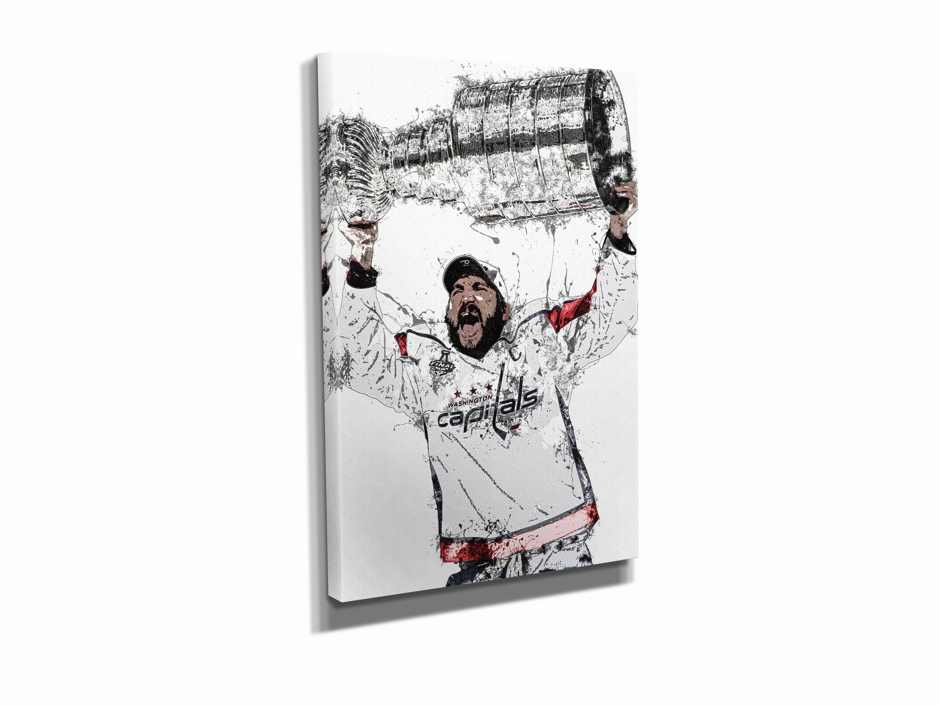 Alexander Ovechkin Finally Wins Stanley Cup Wall Art Home Decor - POSTER  20x30