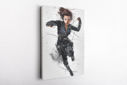 Black Widow Poster Marvel Comics Hand Made Posters Canvas Print Wall Art Home Decor