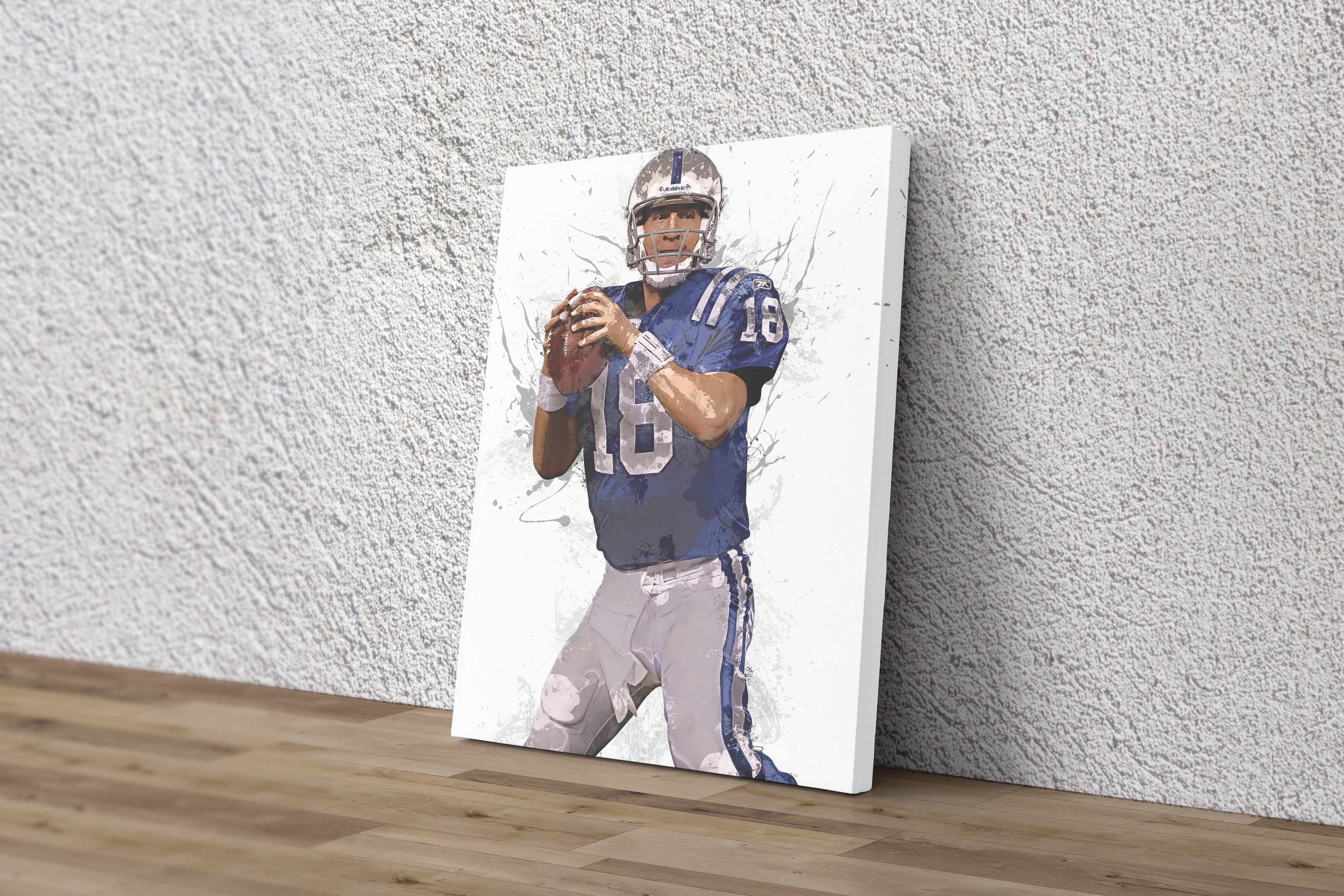 Peyton Manning Indianapolis Colts Art Photo Print. 