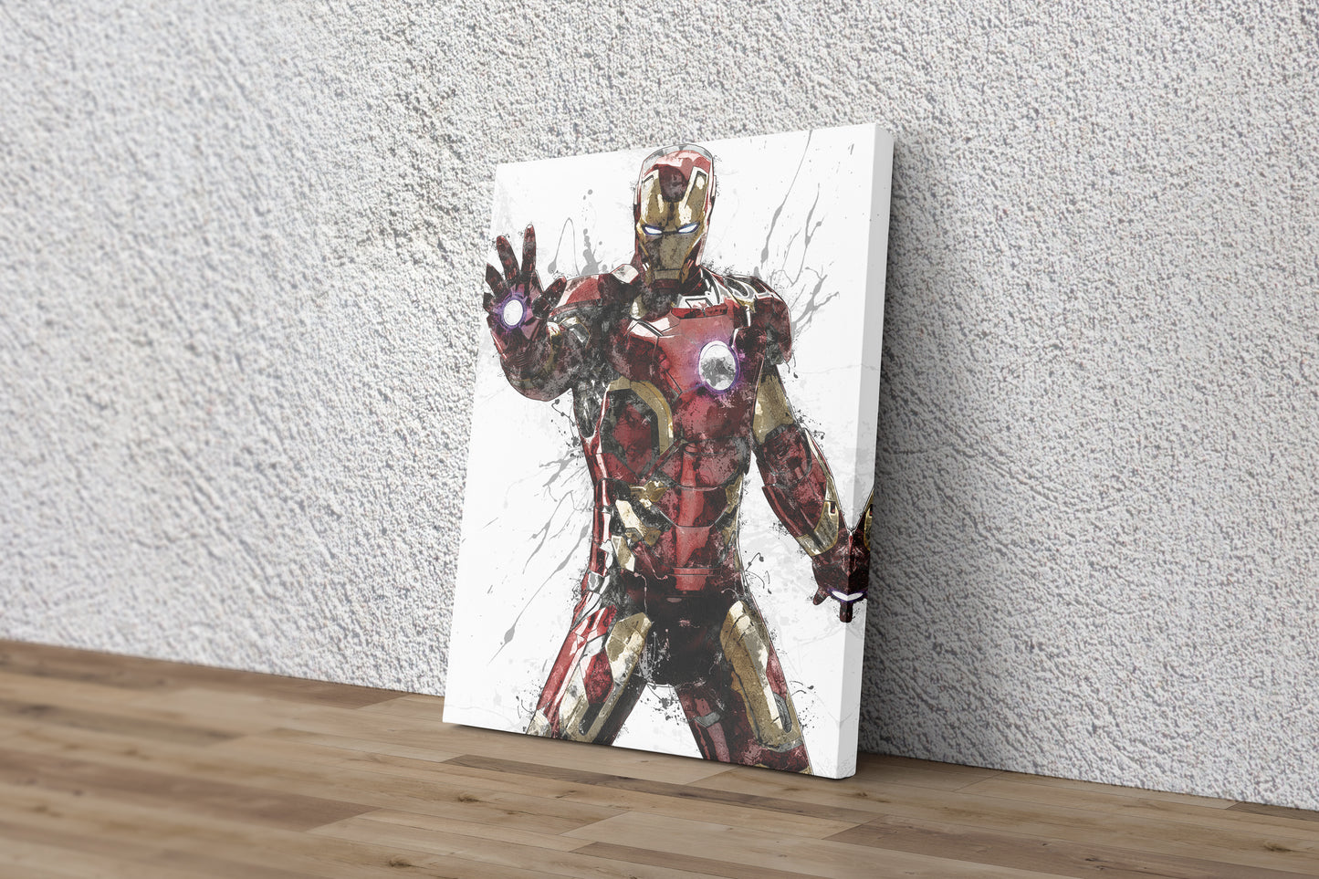 Iron Man Poster Marvel Superhero Comics Painting Hand Made Posters Canvas Print Kids Wall Art Man Cave Gift Home Decor