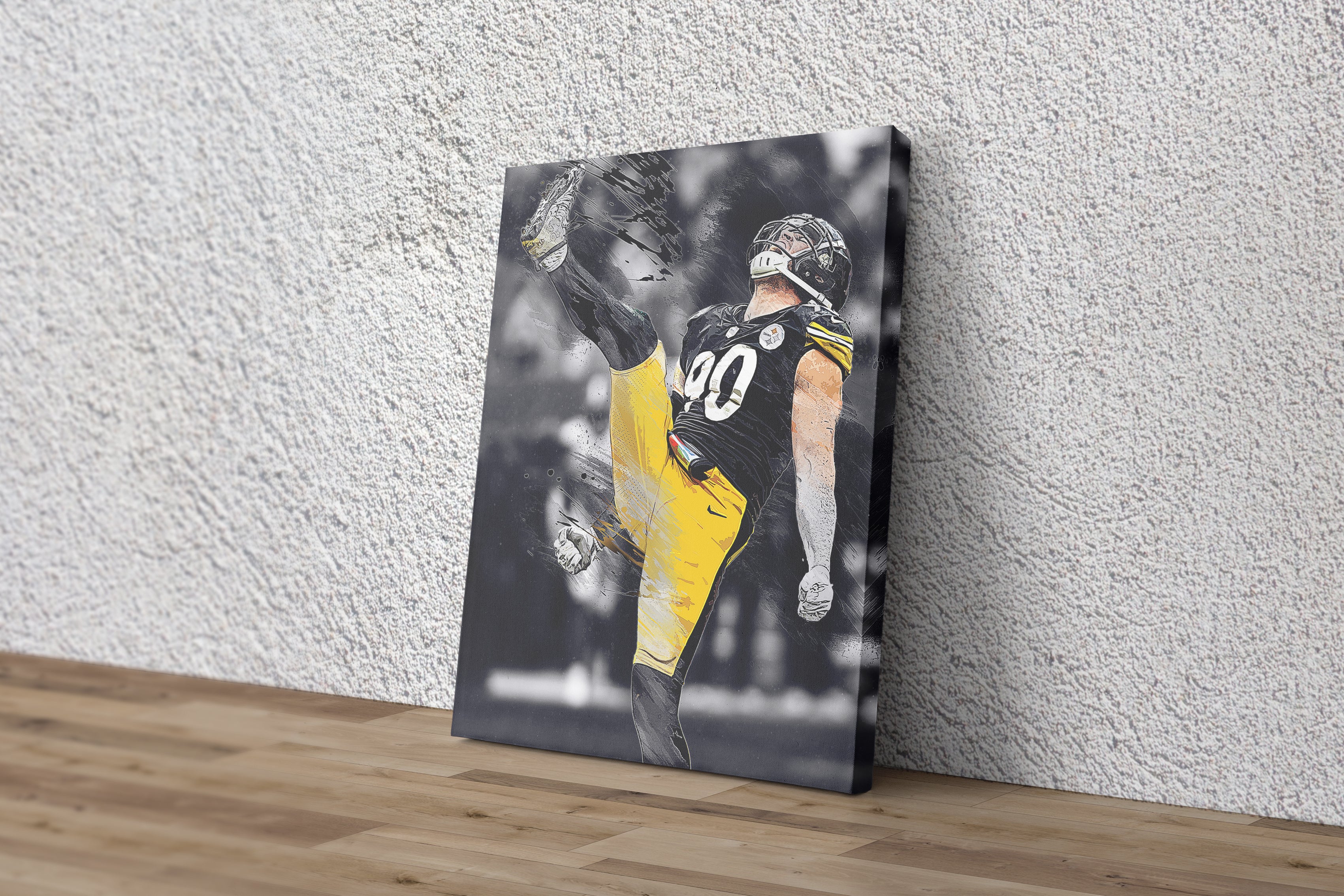 NFL Pittsburgh Steelers - T.J. Watt 21 Wall Poster with Pushpins, 22.375 x  34