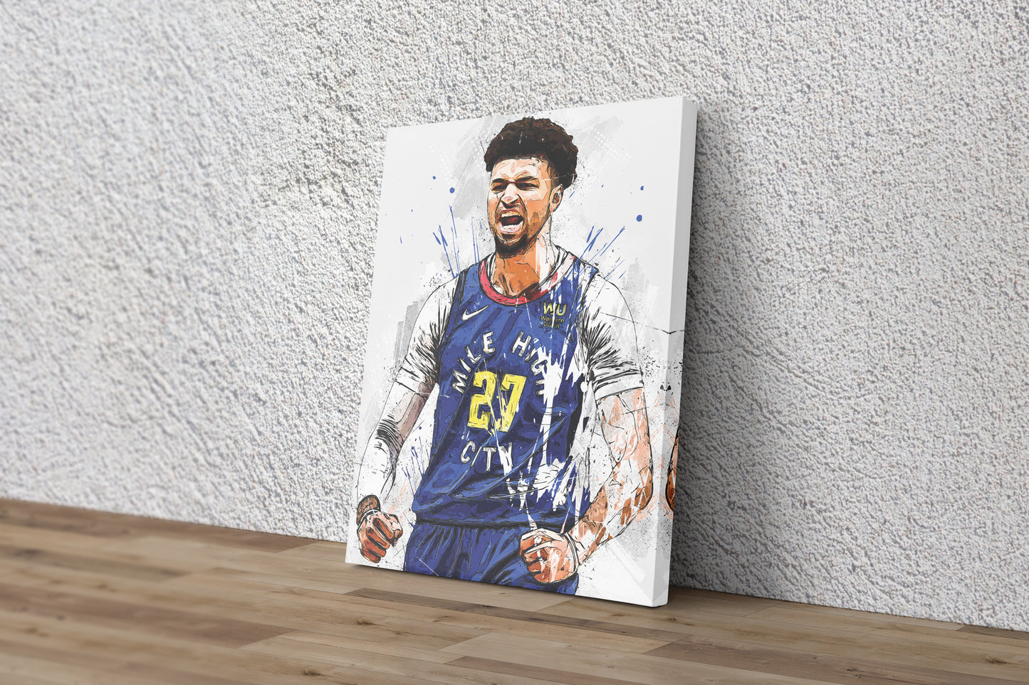 Jamal Murray Poster Denver Nuggets Basketball Hand Made Posters Canvas Print Wall Art Home Decor