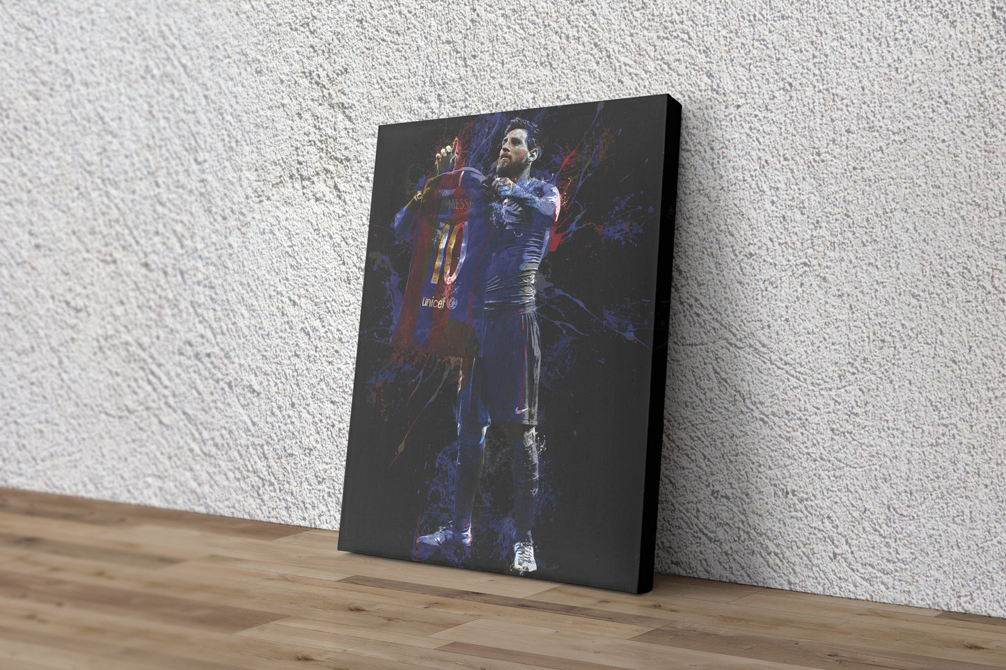 Lionel Messi Celebration Poster Soccer Player Barcelona Painting Hand Made Posters Canvas Print Kids Wall Art Man Cave Gift Home Decor