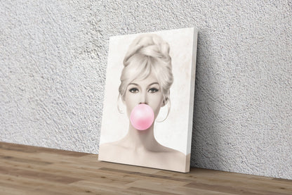 Brigitte Bardot Gum Poster Actress Singer Hand Made Posters Canvas Print Wall Art Home Decor