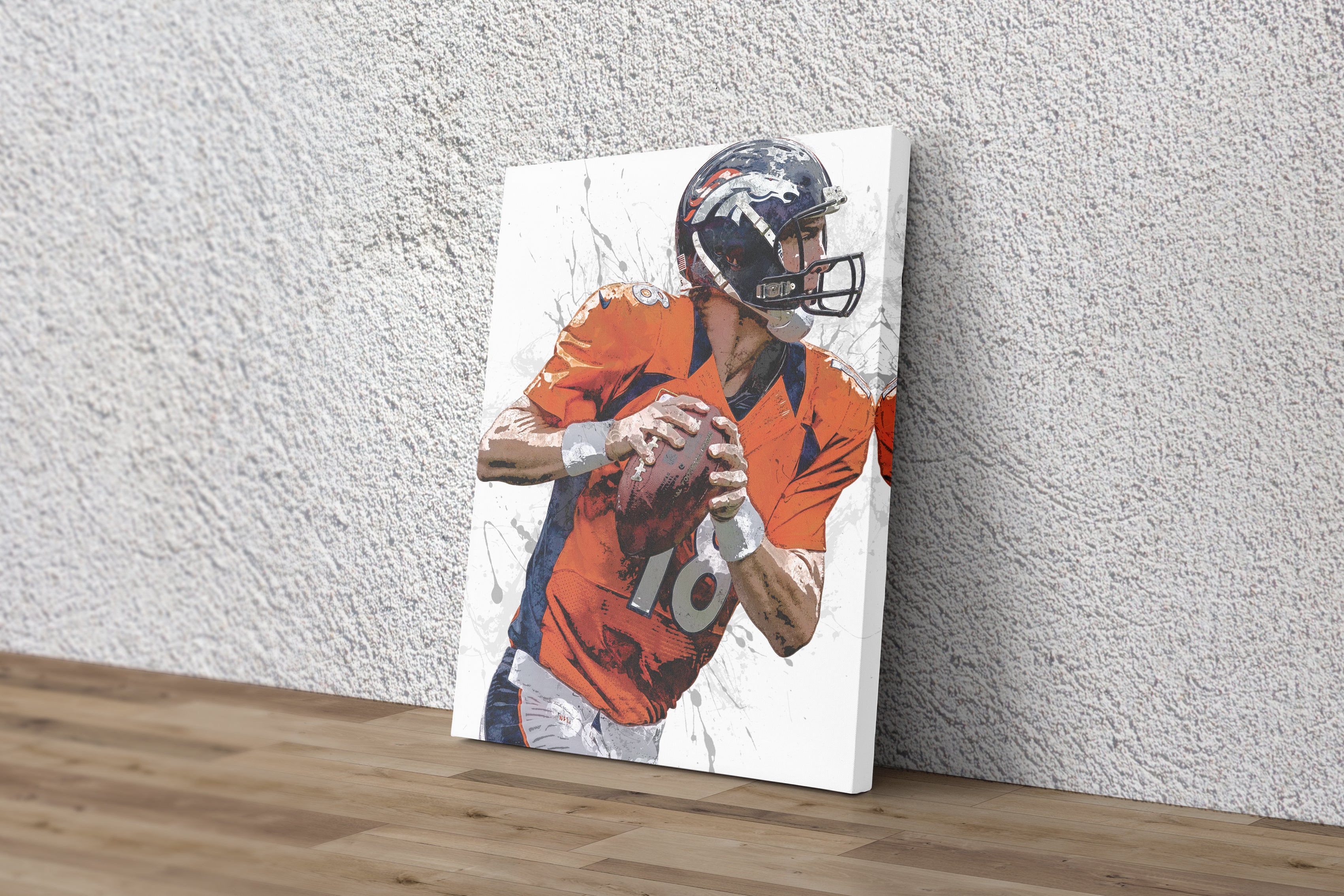 Denver Broncos Peyton Manning Football Wall Posters with 6 Sizes