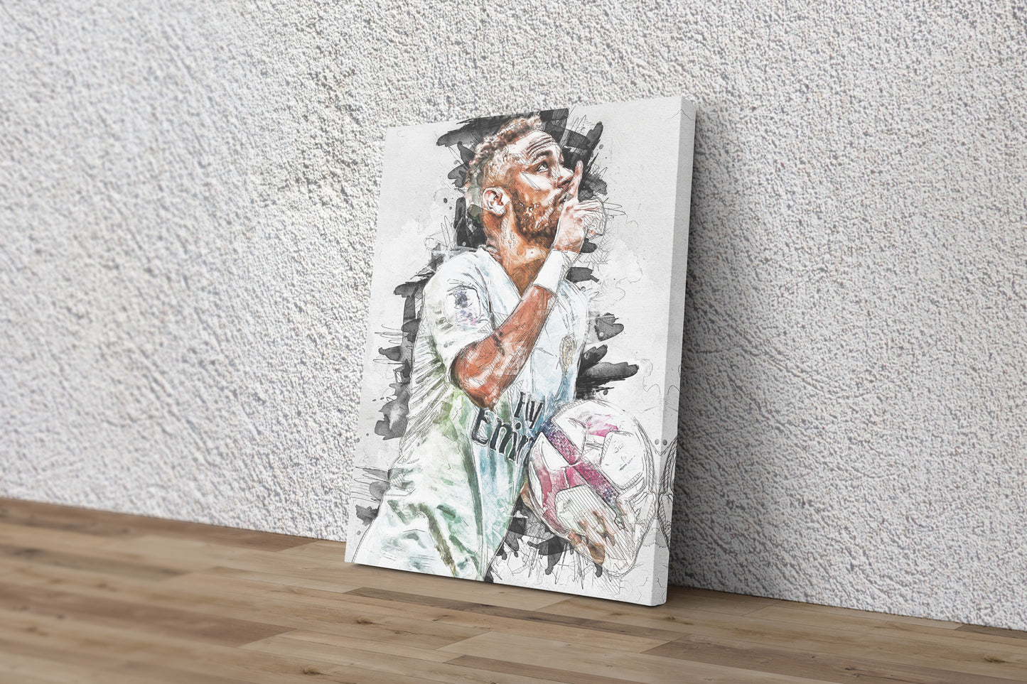 Neymar Poster Paris Saint Germain Soccer Painting Hand Made Posters Canvas Print Kids Wall Art Man Cave Gift Home Decor