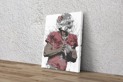 Kyler Murray Poster Arizona Cardinals Painting Hand Made Posters Canvas Print Kids Wall Art Home Man Cave Gift Decor