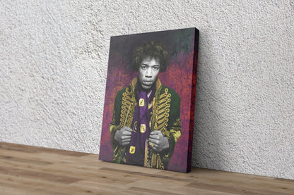 Jimi Hendrix  Poster guitarist singer  Canvas Print Wall Art Home Decor