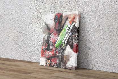 Deadpool Poster Marvel Comics Hand Made Posters Canvas Print Wall Art Home Decor