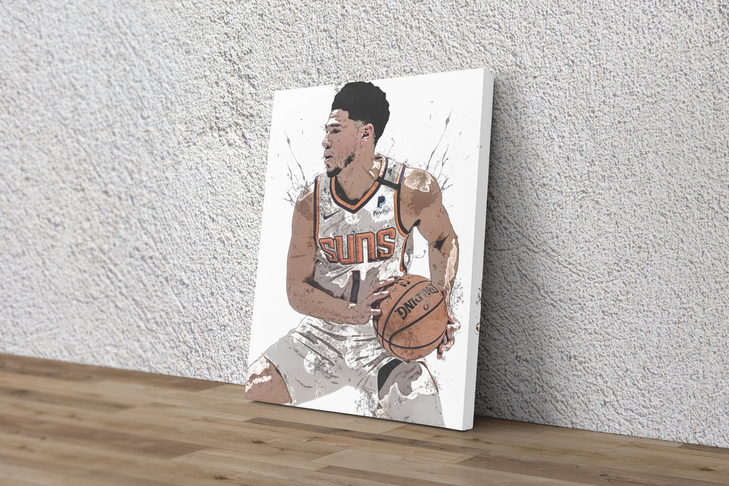 Devin Booker Poster Phoenix Suns Basketball Painting Hand Made Posters Canvas Print Wall Kids Art Man Cave Gift Home Decor