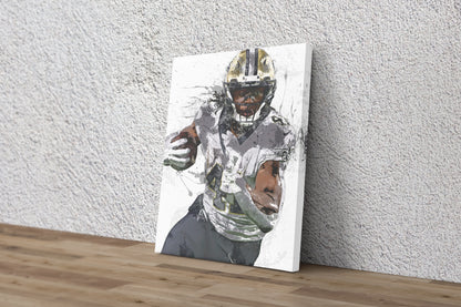 Alvin Kamara Poster New Orleans Saints Football Painting Hand Made Posters Canvas Print Kids Wall Art Home Man Cave Gift Decor