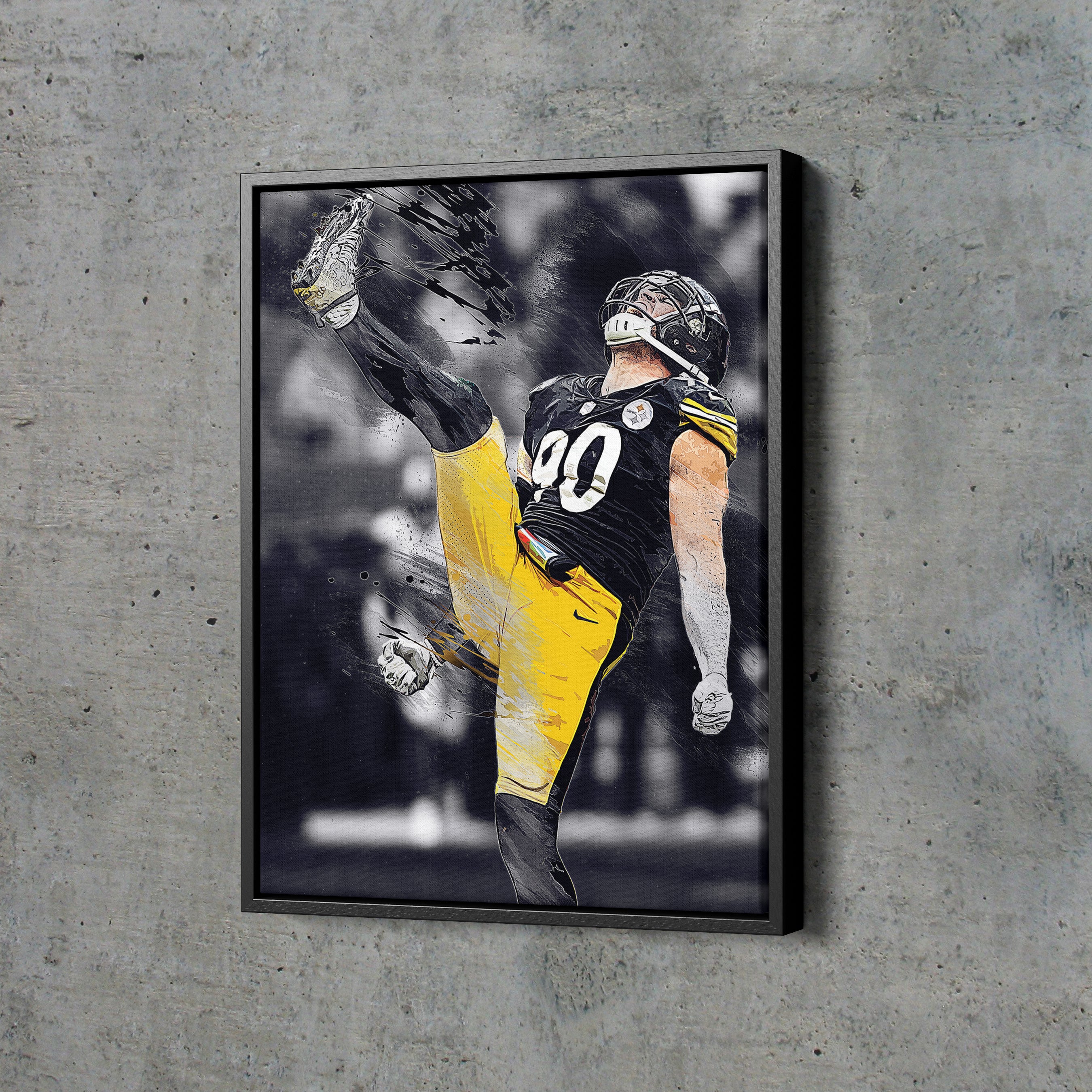 NFL Pittsburgh Steelers - T.J. Watt 21 Wall Poster with Pushpins, 22.375 x  34