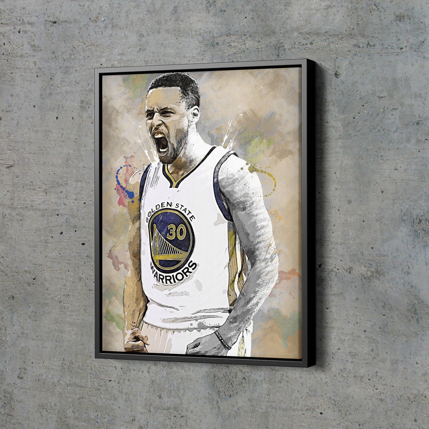 Stephen Curry Poster Golden State Warriors Basketball Hand Made Posters Canvas Print Kids Wall Art Man Cave Gift Home Decor