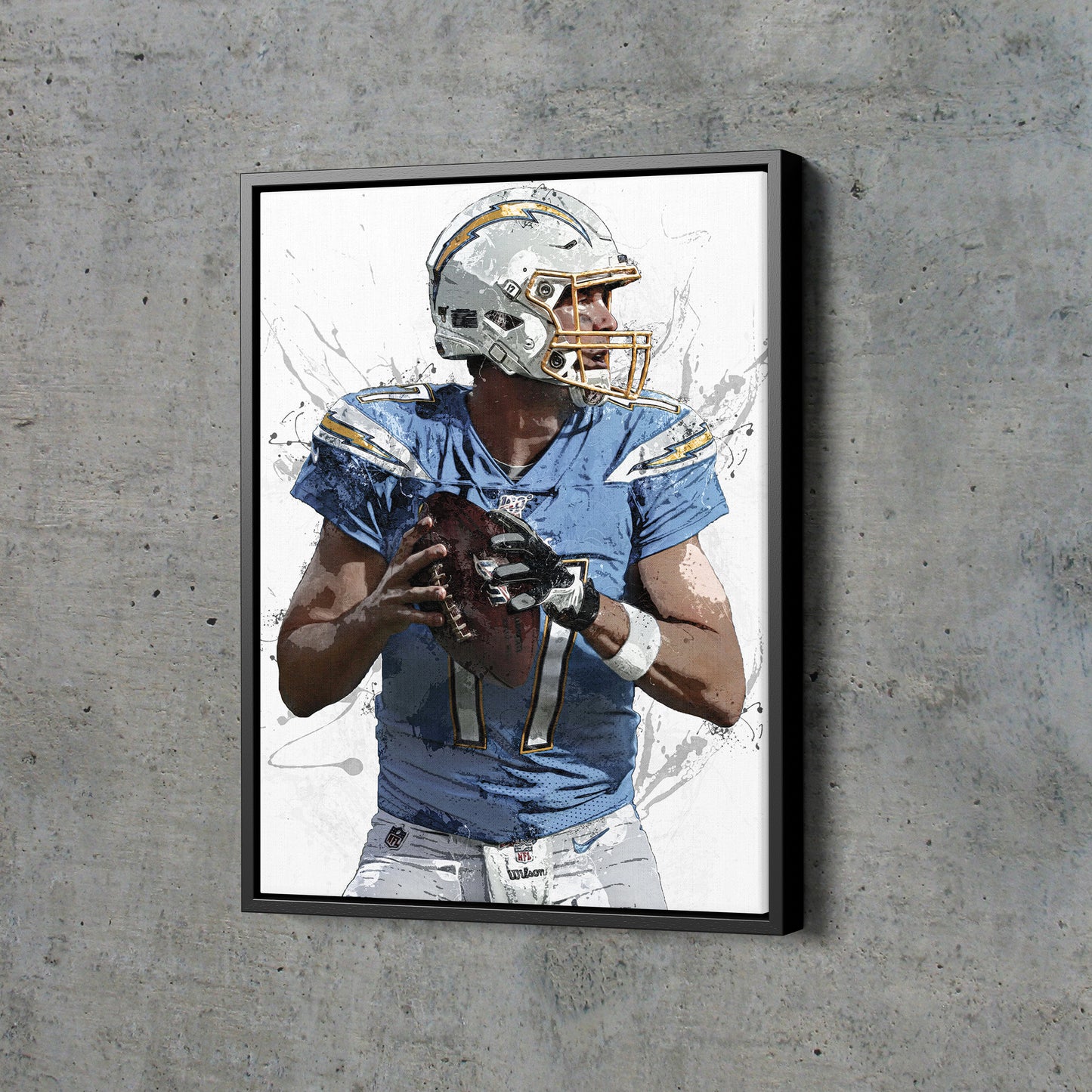 Philip Rivers Poster Indianapolis Colts Football Painting Hand Made Posters Canvas Print Kids Wall Art Home Man Cave Gift Decor