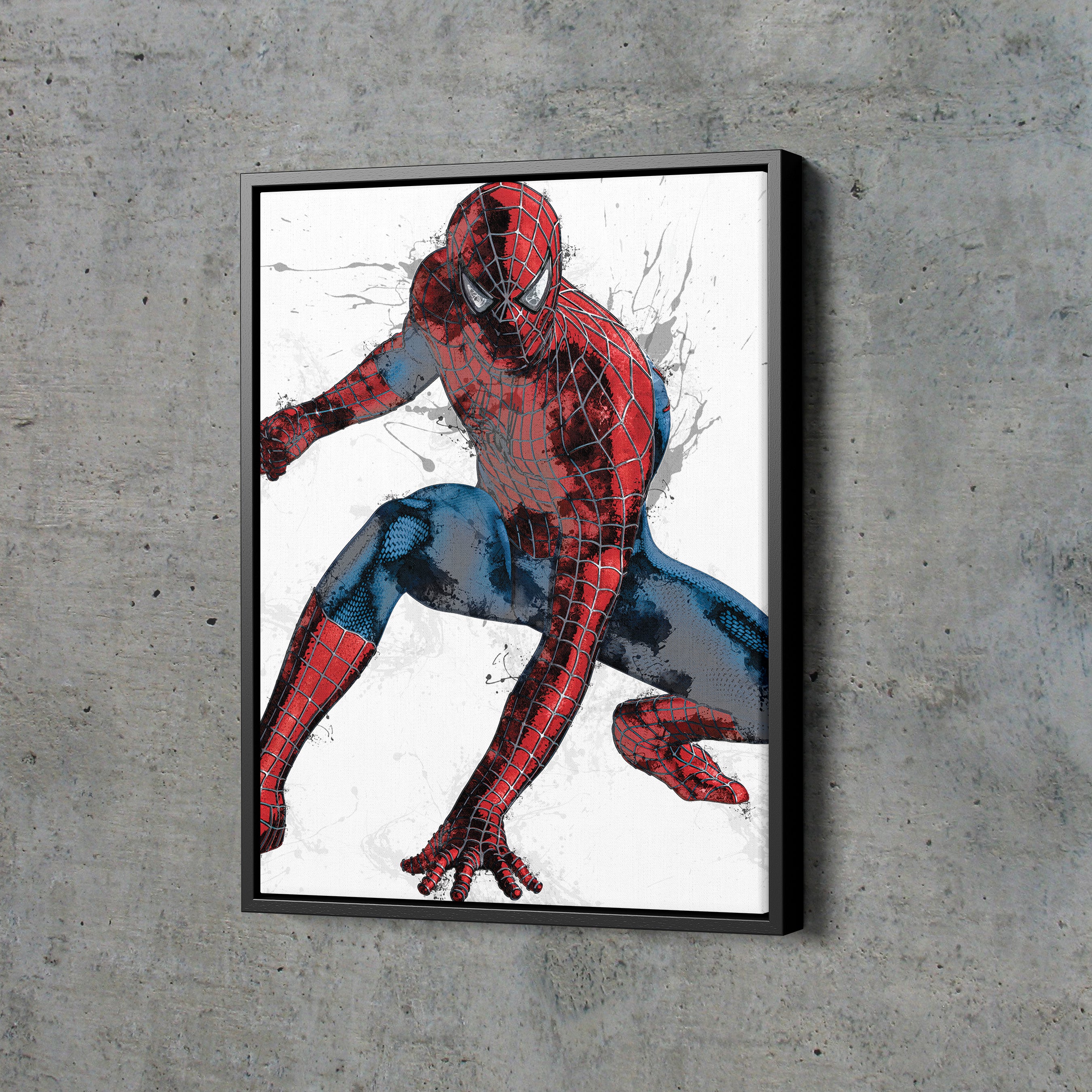 Spiderman Poster Marvel Superhero Comics Painting Hand Made Posters Ca –  CanvasBlackArt