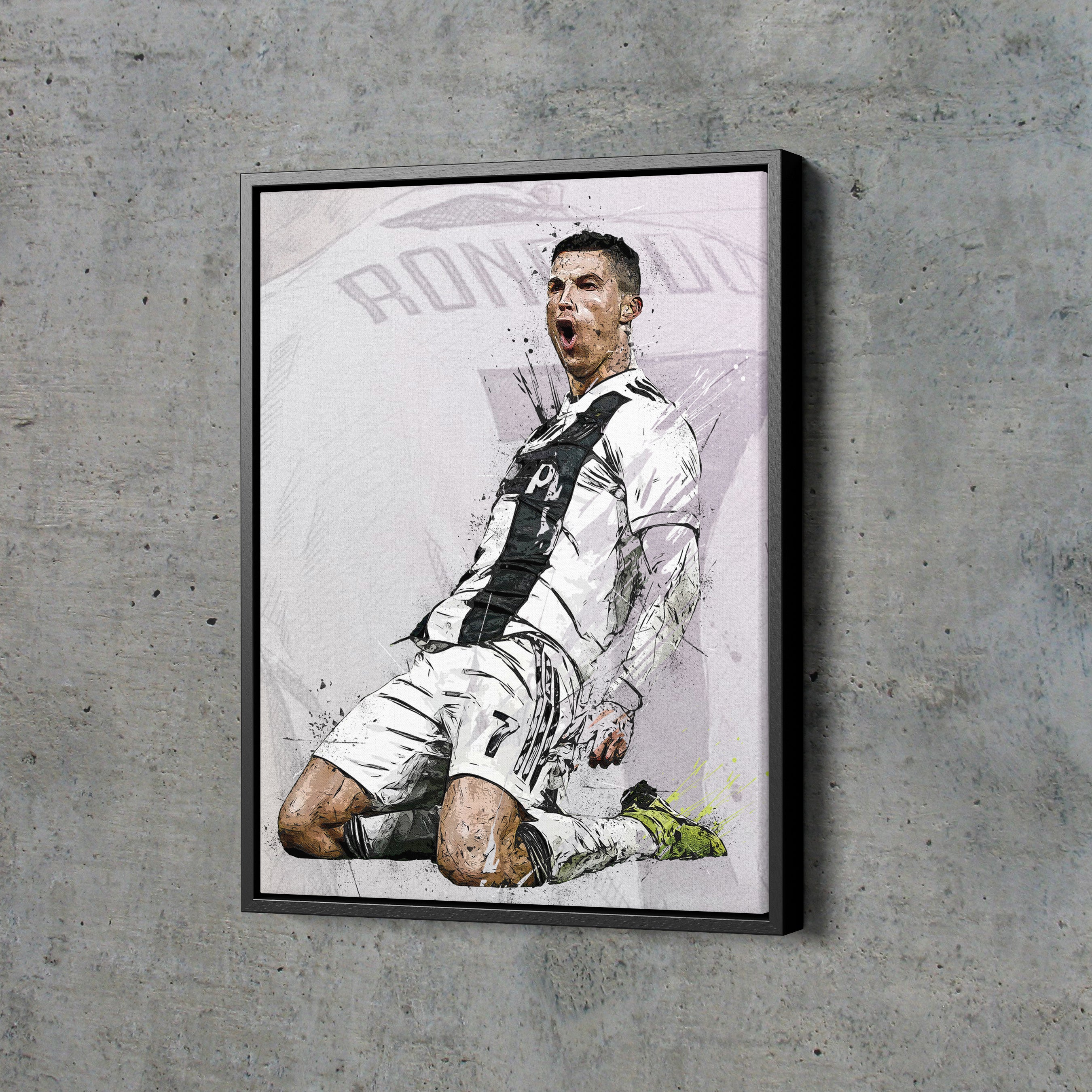 Cristiano Ronaldo Poster, Football Posters, Wall Art, Wall Decor