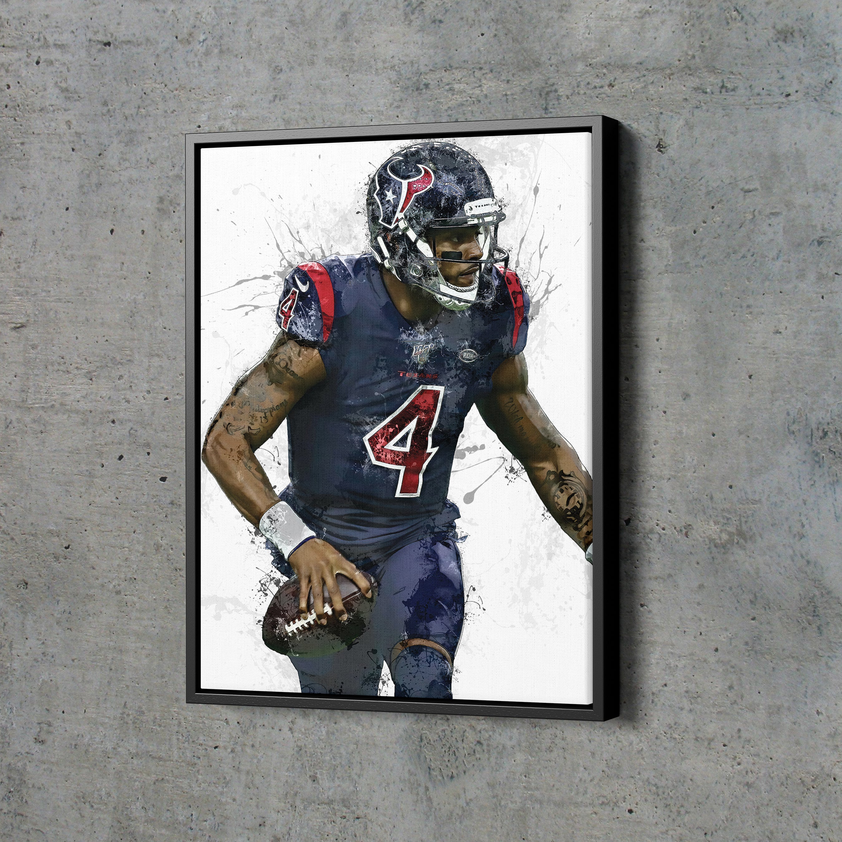 Deshaun Watson Poster Houston Texans Painting Football Hand Made