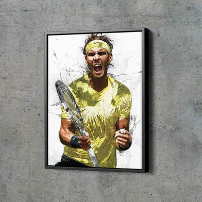 Rafael Nadal Poster Tennis player  Hand Made Posters Canvas Print Kids Wall Art Man Cave Gift Home Decor