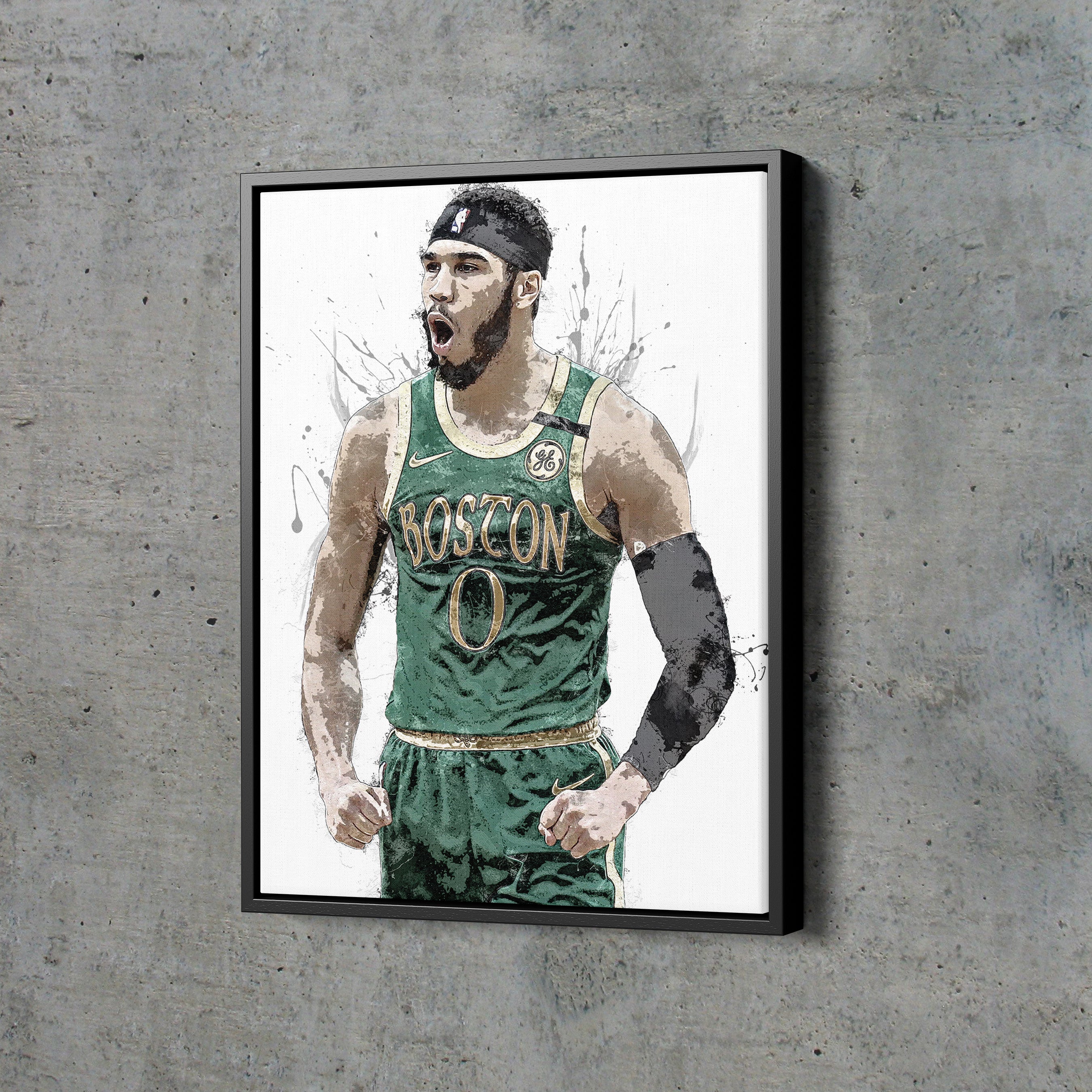 Jayson Tatum Poster,Jayson Tatum16 x 24Art Print Poster,Basketball  Superstar Wall Art,Boston Celtics Posters for Office Man Cave Boys Room  Home Decor,Unframed : : Home & Kitchen