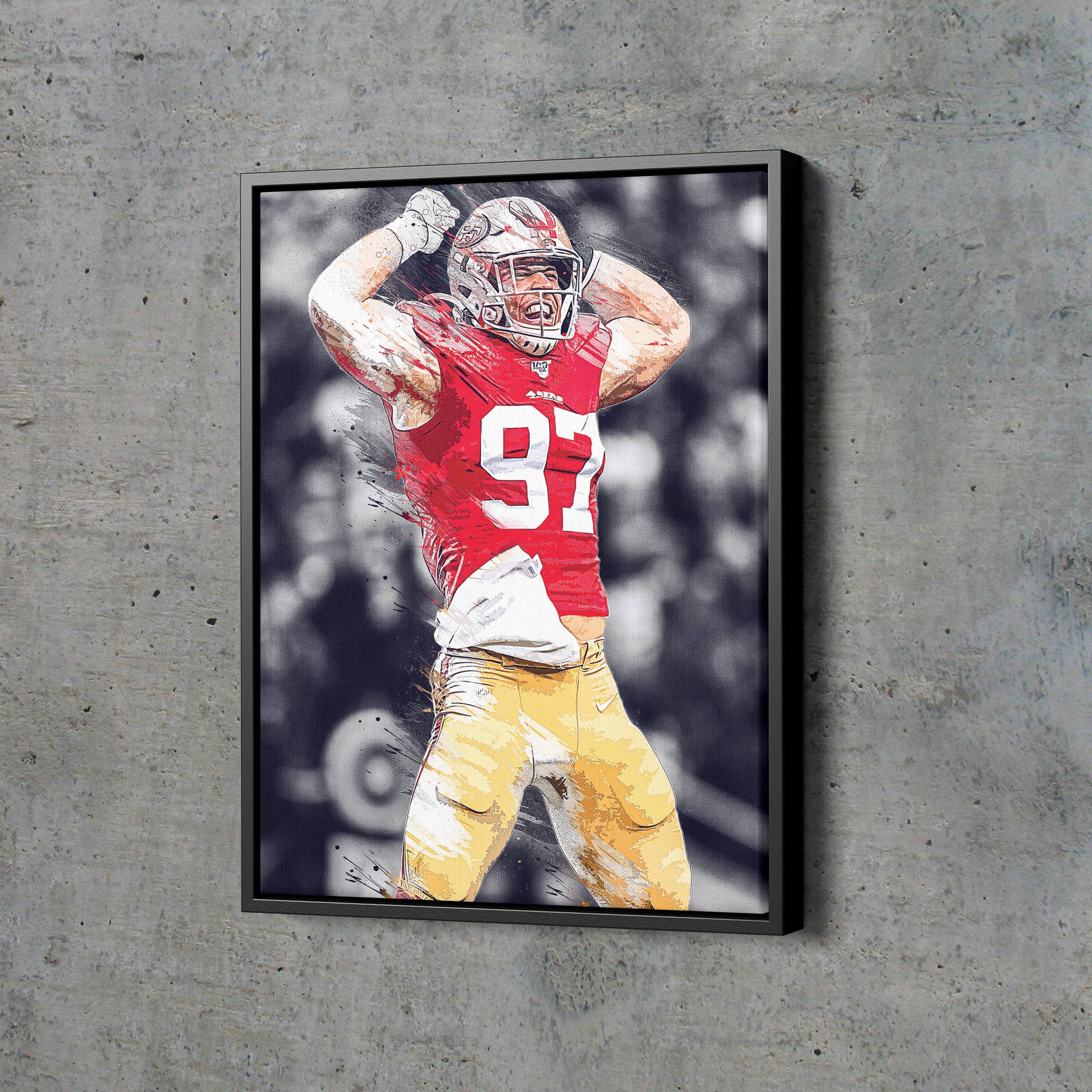 Nick Bosa 97 San Francisco 49ers player football poster shirt