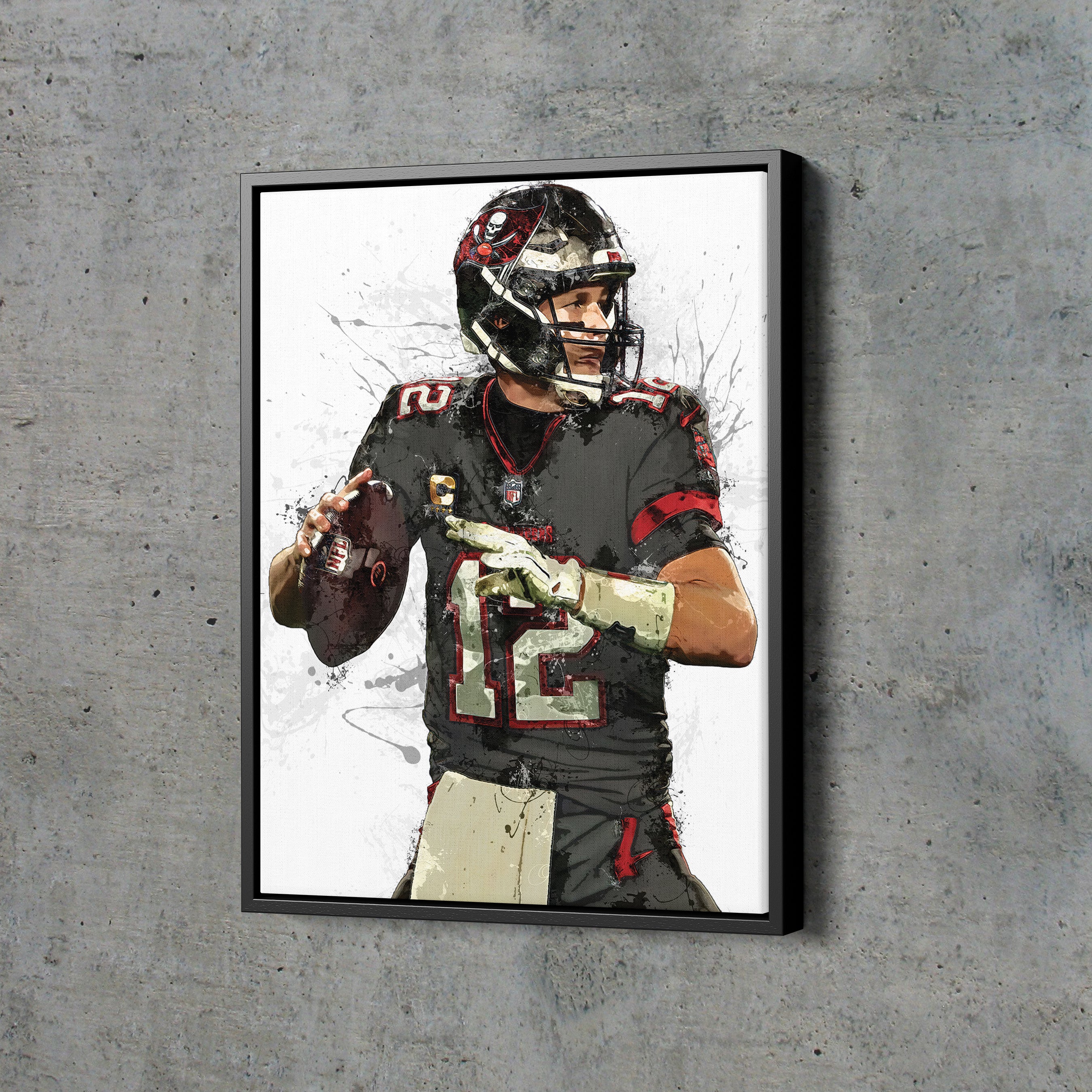 Tom Brady Tampa Bay Buccaneers Jersey Art Poster