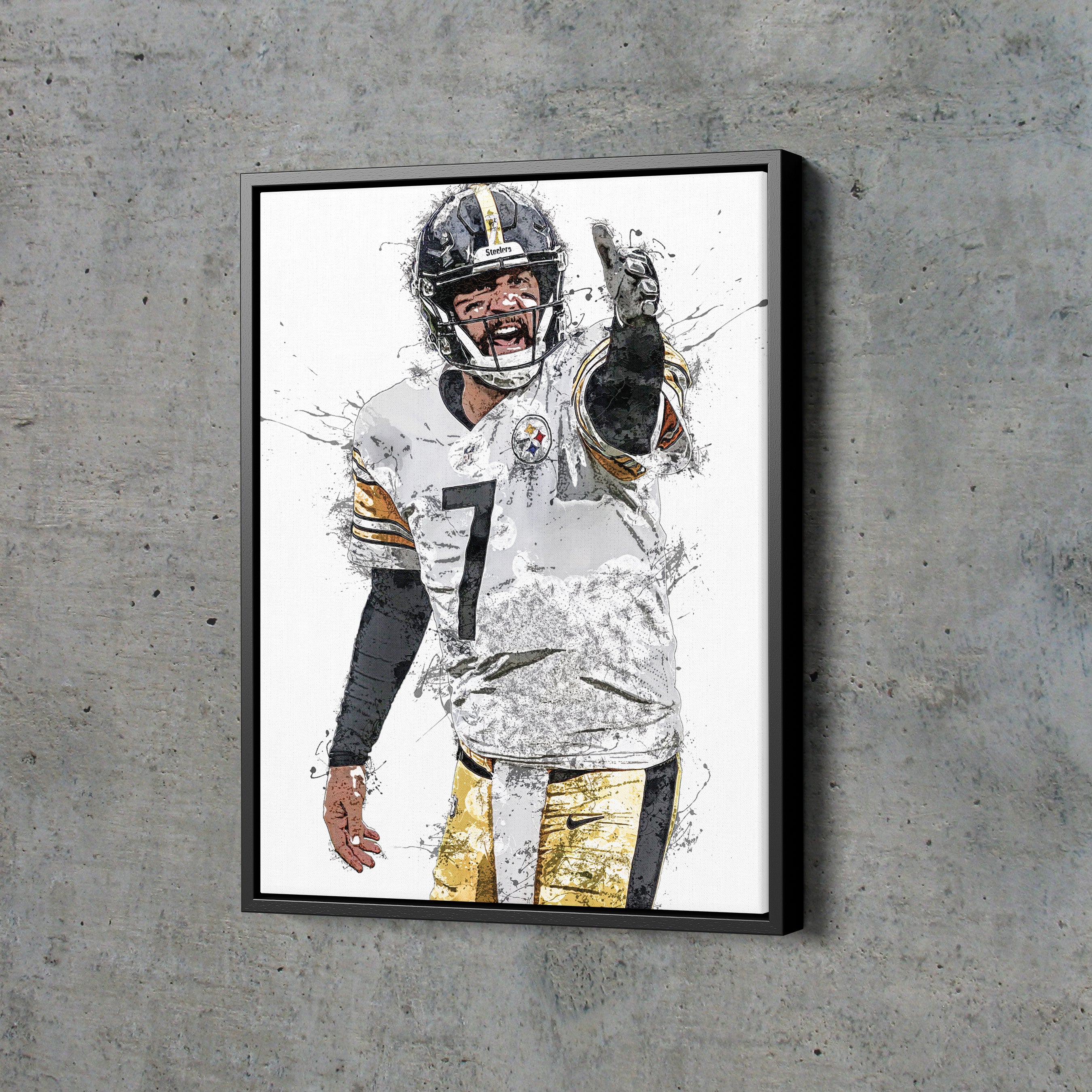 Ben Roethlisberger Jersey Poster for Sale by WalkDesigns