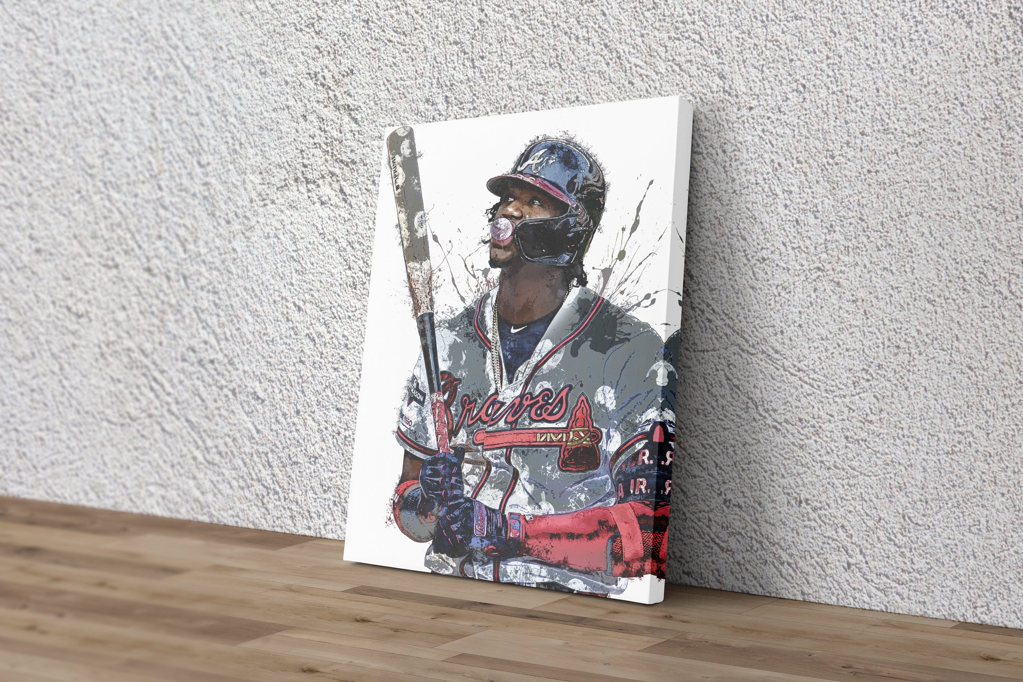Ronald Acuna Jr Poster Baseball Art (10) Print Photo Art Painting Canvas  Poster Home Decorative Bedroom Modern Decor Posters Gifts 08x12inch(20x30cm)