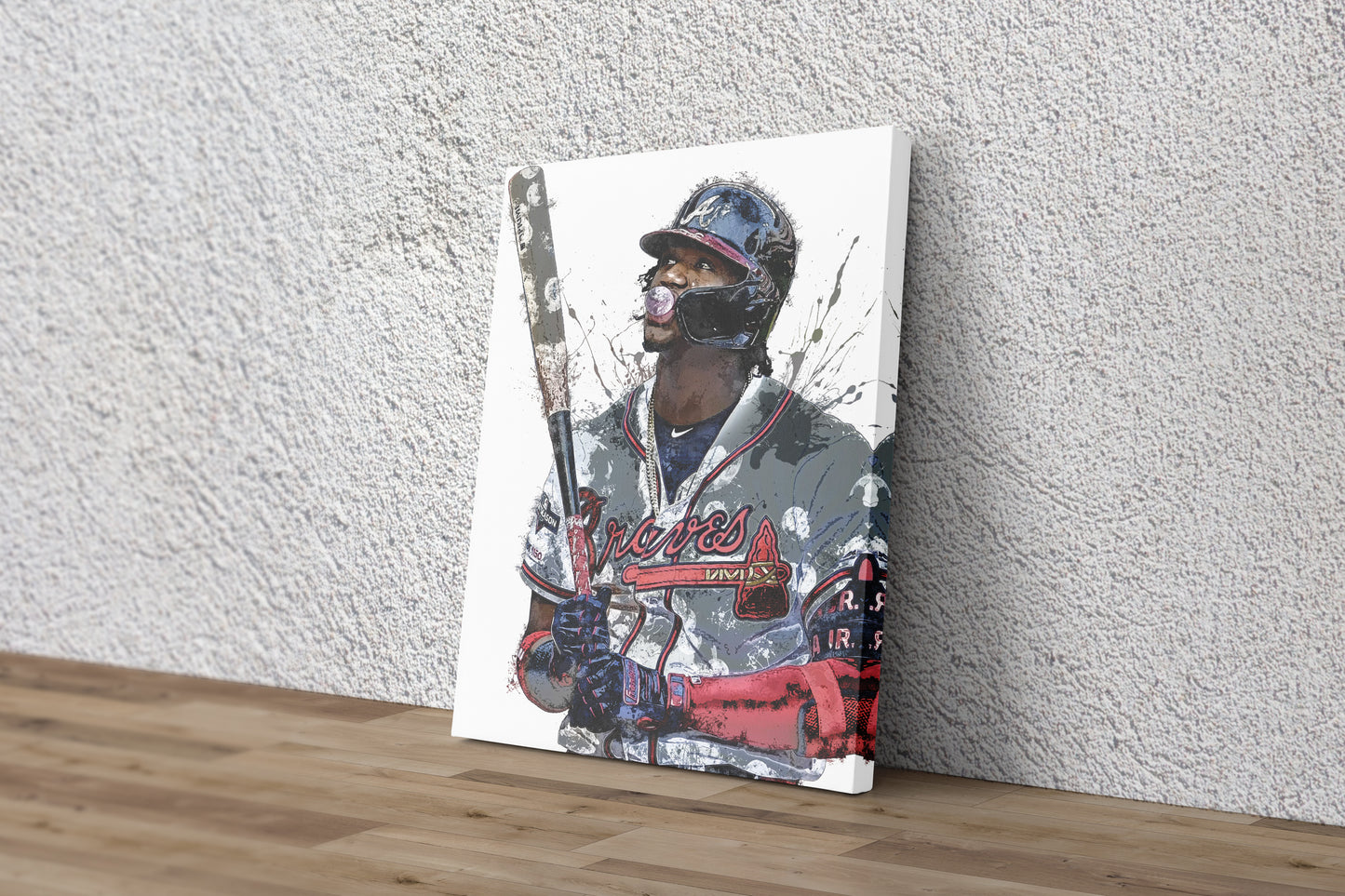 Ronald Acuna Jr. Poster Atlanta Braves Baseball Hand Made Posters Canvas Print Kids Wall Art Home Man Cave Gift Decor