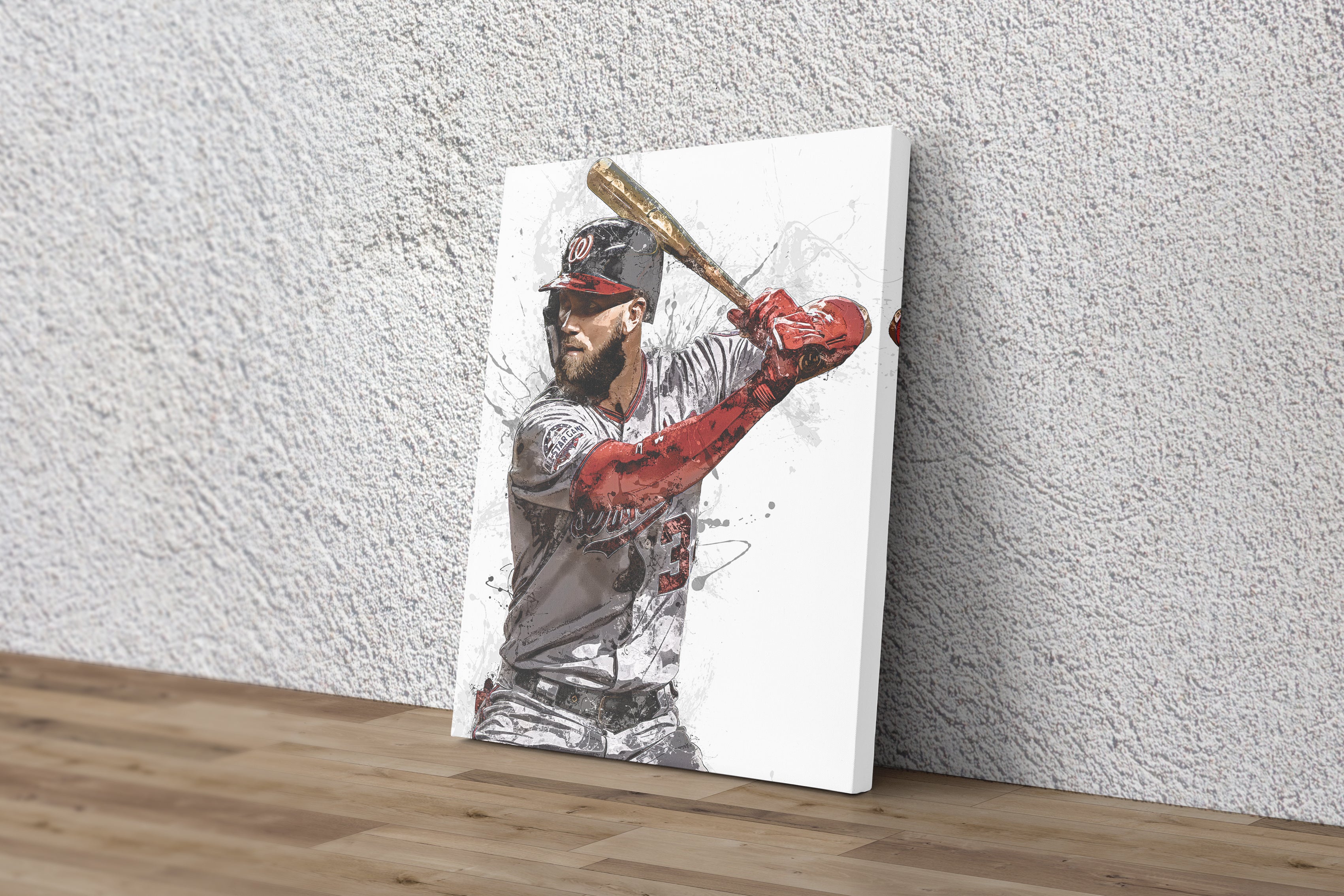  Bryce Harper Baseball Player Poster 10 Art Poster Canvas  Painting Decor Wall Print Photo Gifts Home Modern Decorative Posters  Framed/Unframed 24x36inch(60x90cm): Posters & Prints