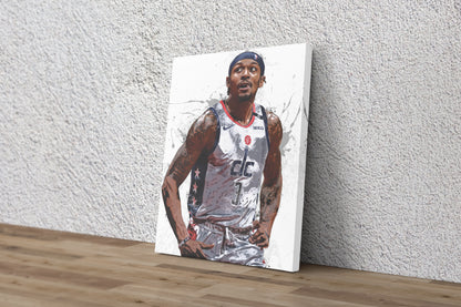 Bradley Beal Poster Washington Wizards Basketball Painting Hand Made Posters Canvas Print Wall Kids Art Man Cave Gift Home Decor