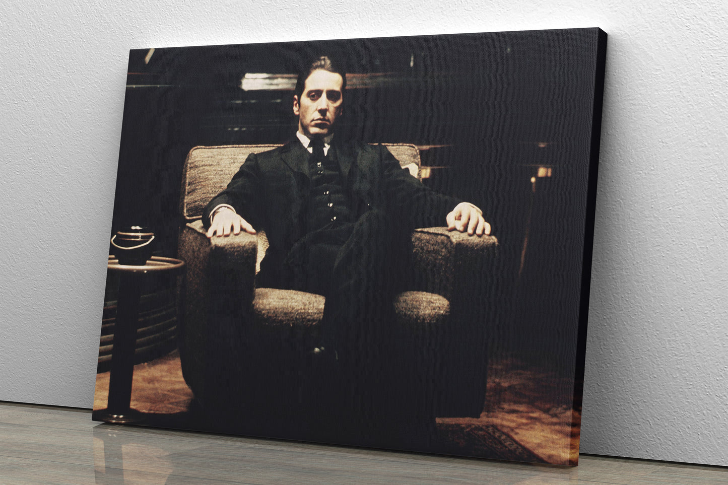 The Godfather Poster Michael Corleone Al Pacino Movie Hand Made Posters Canvas Print Wall Art Home Decor