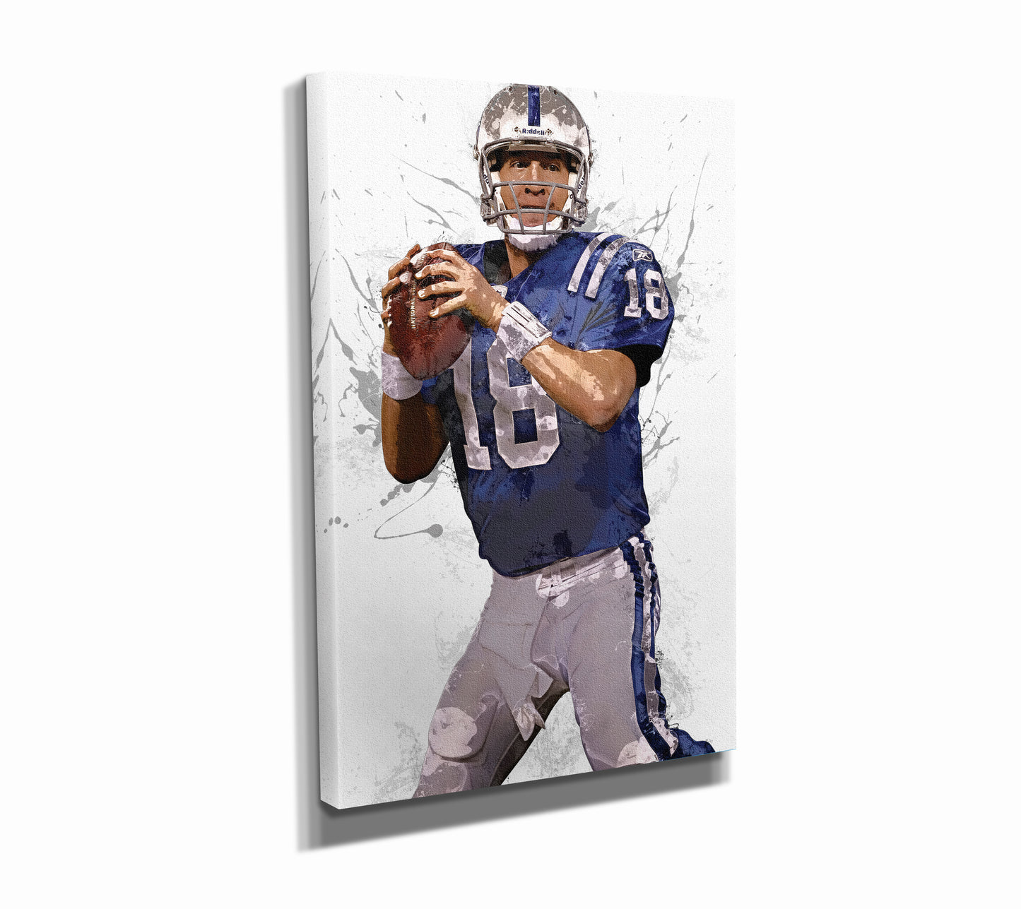 Peyton Manning Poster Indianapolis Colts Football Painting Hand Made Posters Canvas Print Kids Wall Art Man Cave Gift Home Decor